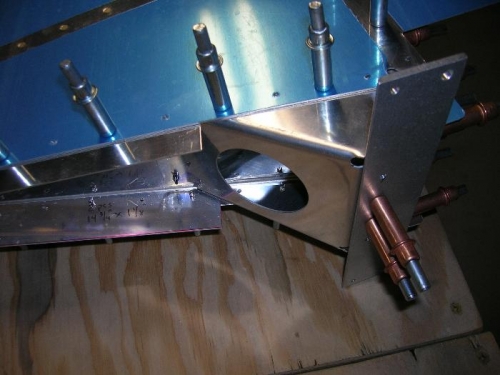 A shot of R-710 rudder horn brace