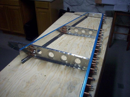 VS structure cleco'd together