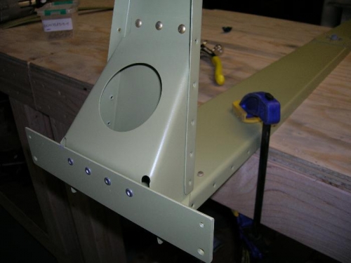 Blind rivets where I can't reach with a bucking bar.