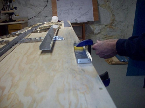 Beginning the deburr process on the HS