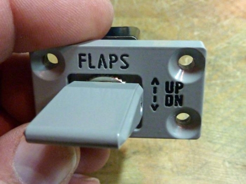 New flap switch housing. I really like this one!