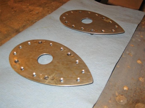 Alodined back-plates with nutplates installed.