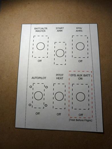 Full-size template for my right-side switch panel.