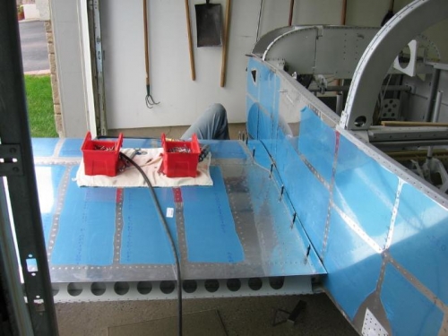 Left wing to fuselage fairing installation