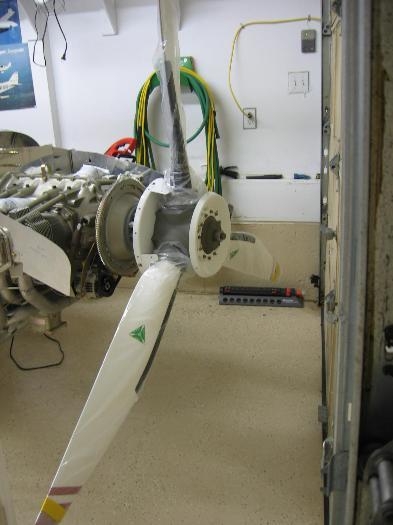 Propeller installed