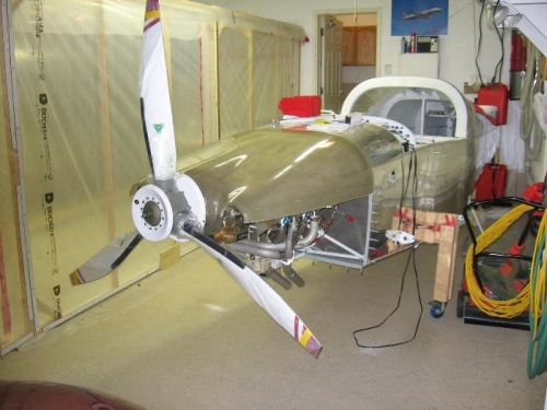 Upper cowling fitted