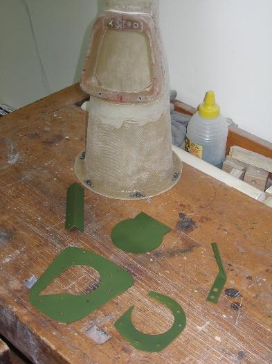 Engine induction alternate air source valve fabrication completed, parts alodined and primed