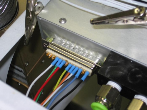 Autopilot control panel connector harness wire installation started