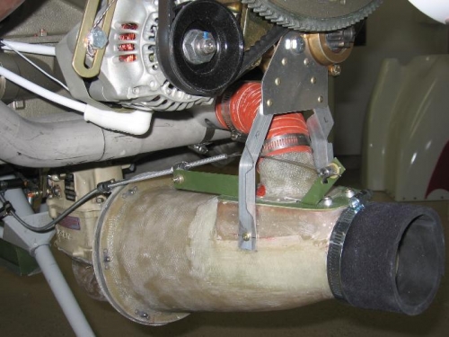 Engine induction air filter rework carried out