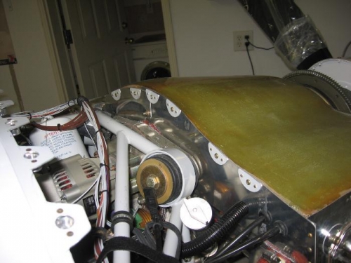 Aft baffle retaining screw doublers added