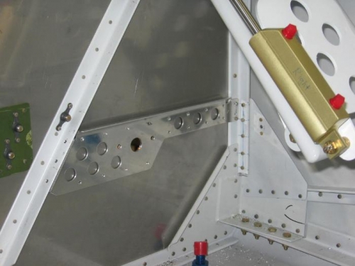 Gascolator firewall doubler installation