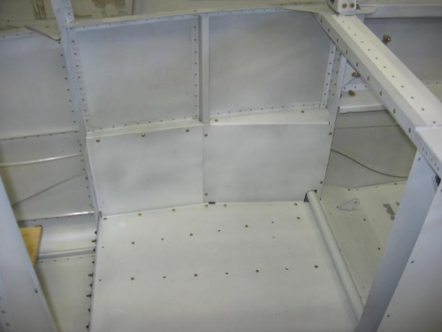 F-749 and F-750 baggage area side covers trial fit