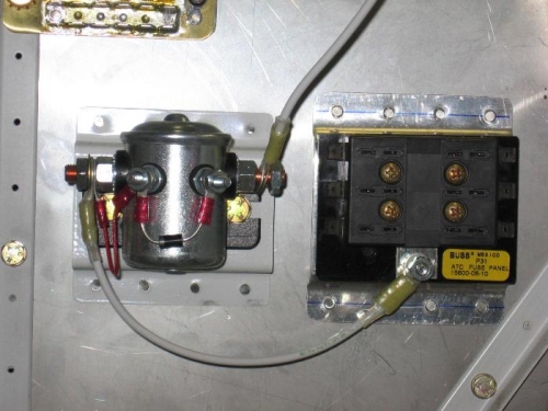 Fabricated hot battery bus to essential buss solenoid cable