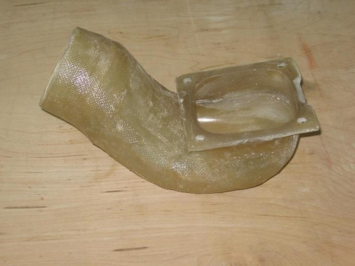 Carburetor air intake duct prepared