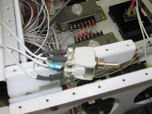 Flap selector switch wired