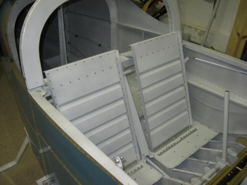 Seat backs trial fit