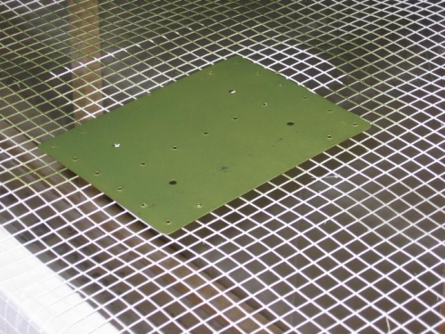 ELT mount bracket reinforcing doubler plate fabricated