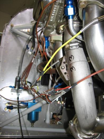 EGT and CHT wiring installed