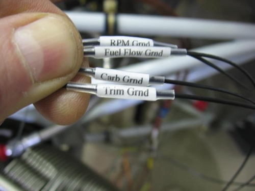 Wire marking carried out