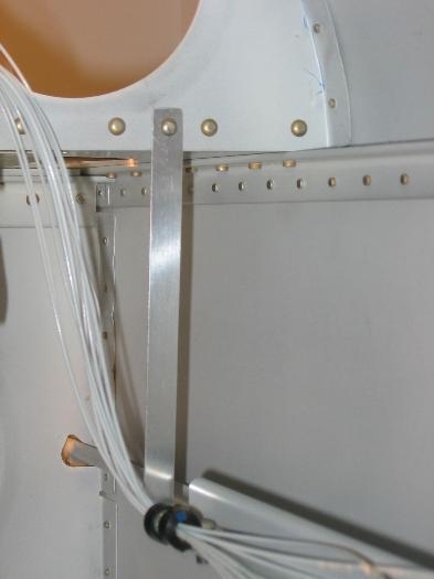 Wiring support rail bracket attached