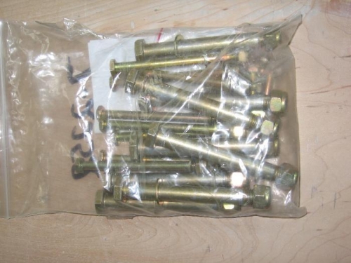 Wing bolting harware kitted