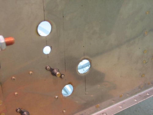 Throttle, mixture and prop cable firewall penetration points