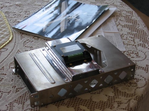 Flight Data Systems AP-60 audio panel mounted