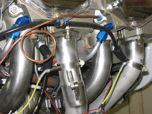 Cylinders 1 and 3 lower spark plug harness fitted