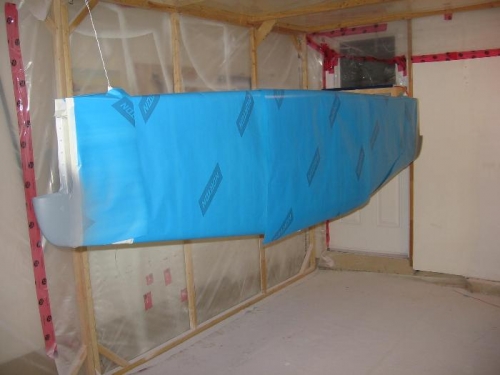 Applied UV blocker to the horizontal stabilizer tip fairings