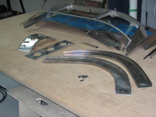 Canopy parts deburred, edge finished, dimpled or countersunk