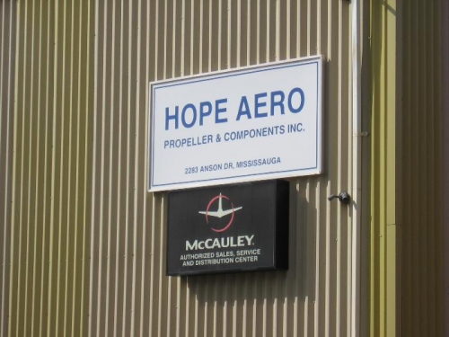 The hope Aero sign