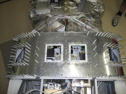 Fuselage forward upper deck access panels added