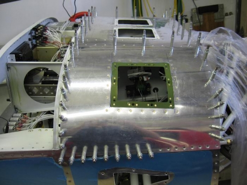 Forward upper deck right access panel