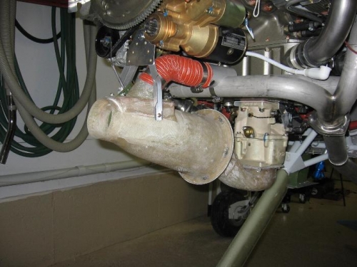 Engine induction filter assembly installation