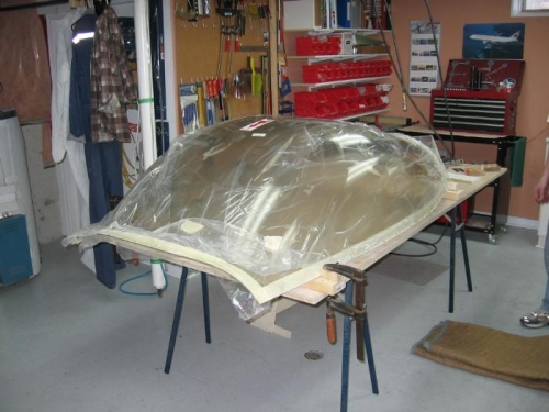 Initial canopy flange trimming