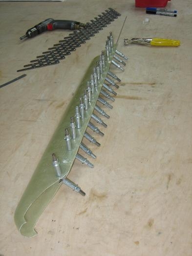 Nose gear leg fairing preparations