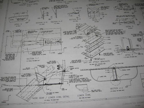 Cowling exit air attach bracket drawing details