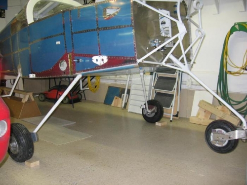 Main and nose gear installed