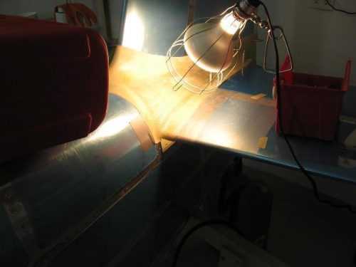 Reglassed  horizontal to vertical stabilizer fairing