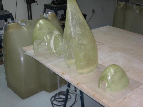 Fairing pin hole filling