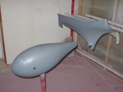 UV blocker applied to the HS to VS fairing and nose wheel fairing
