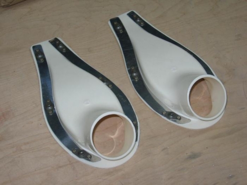 NACA scoops with anchor nut straps