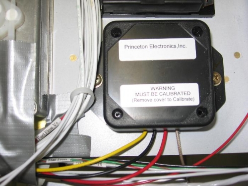 Left and right capacitance fuel quantity adapters wired