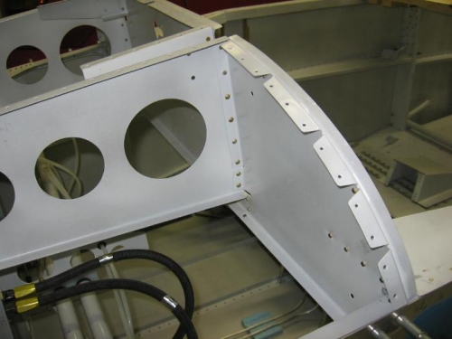 Sub panel components riveted together