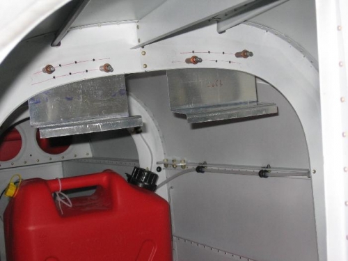 Magnetometer support brackets fabricated