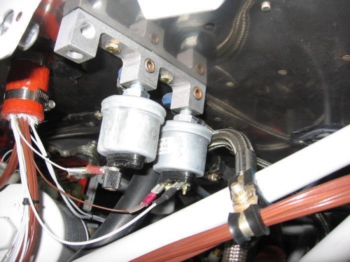 Fuel and oil pressure transducers