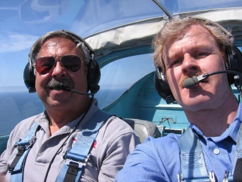 Mike Seager and I cruising the Oregon skys
