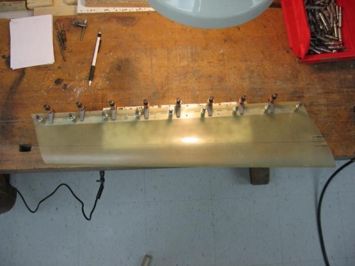 Gear leg fairing match drilled to the fairing hinges