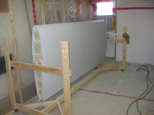 Left wing primed and ready for painting