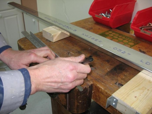 Marking attach angle for trimming